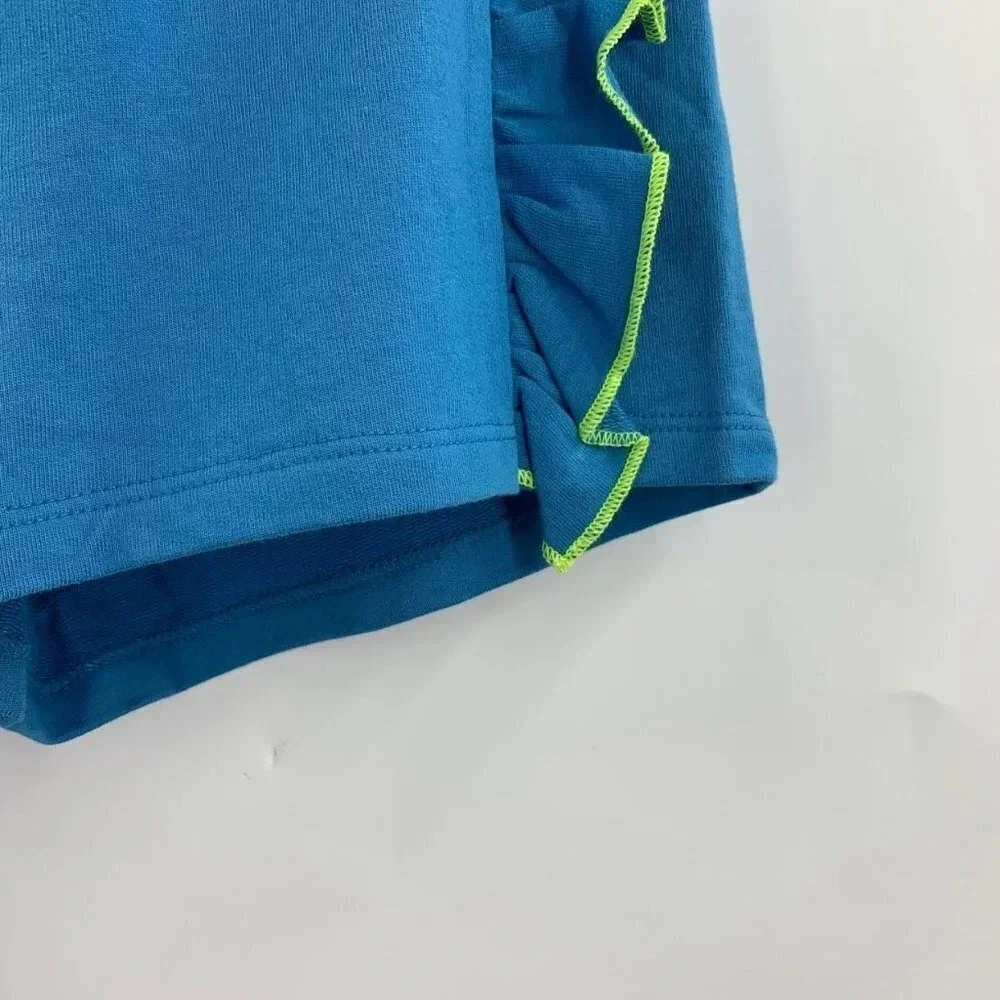 Open Edit Kids' Side Ruffle Shorts In‎ Blue Cendre Be Yourself Size 5 NWT